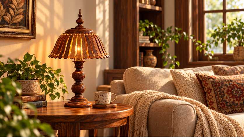 7 Wooden Table Lamp Ideas for a Warm & Cozy Home