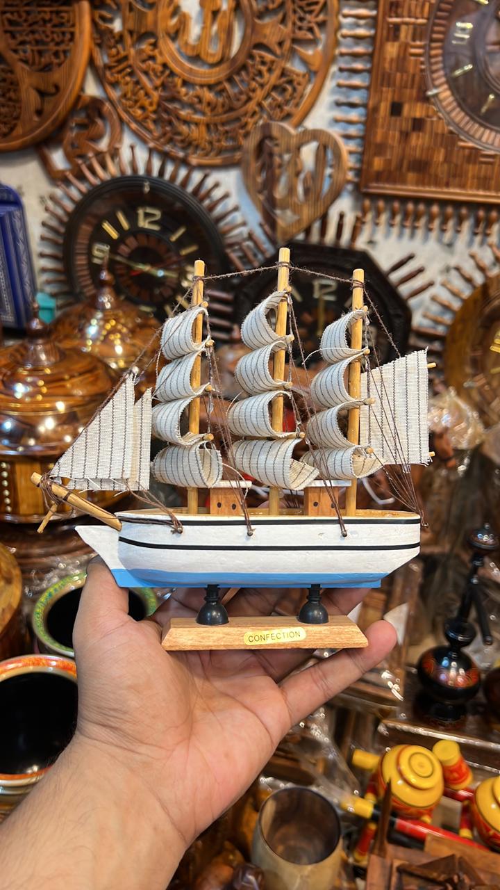 ZAISEN wooden ship decor maritime display piece