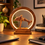 Dolphin table light for desk coastal and ocean-inspired decor